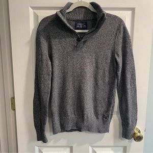 AE Men’s Quarterzip Grey Sweater